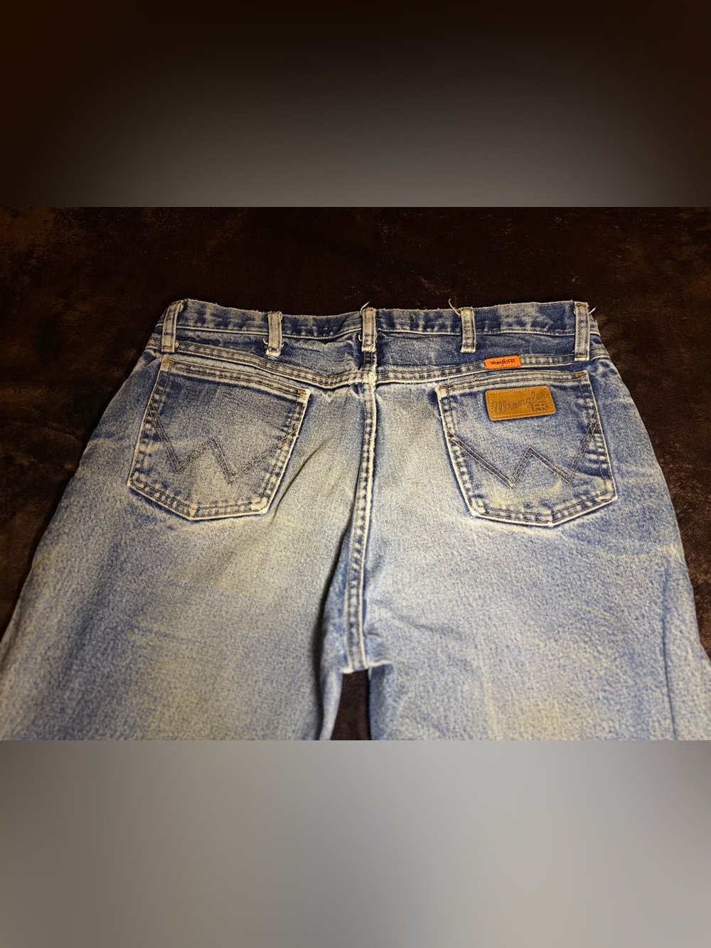 Fire resistant Wrangler Men's Light Blue Relaxed Fit Jeans